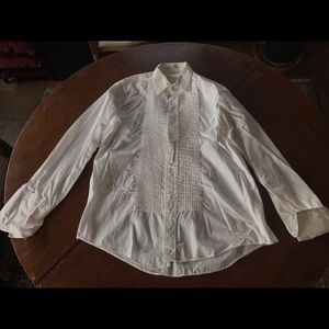 Vintage Christian Dior tuxedo dress shirt
